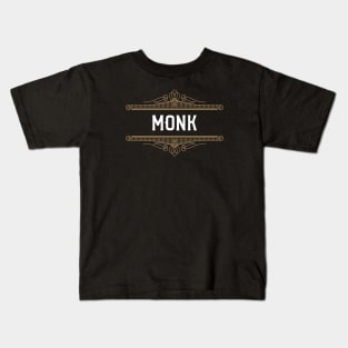 Monk Character Class Roleplaying Addict - Tabletop RPG Vault Kids T-Shirt